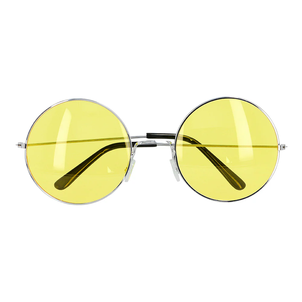 Hippie bril XL geel