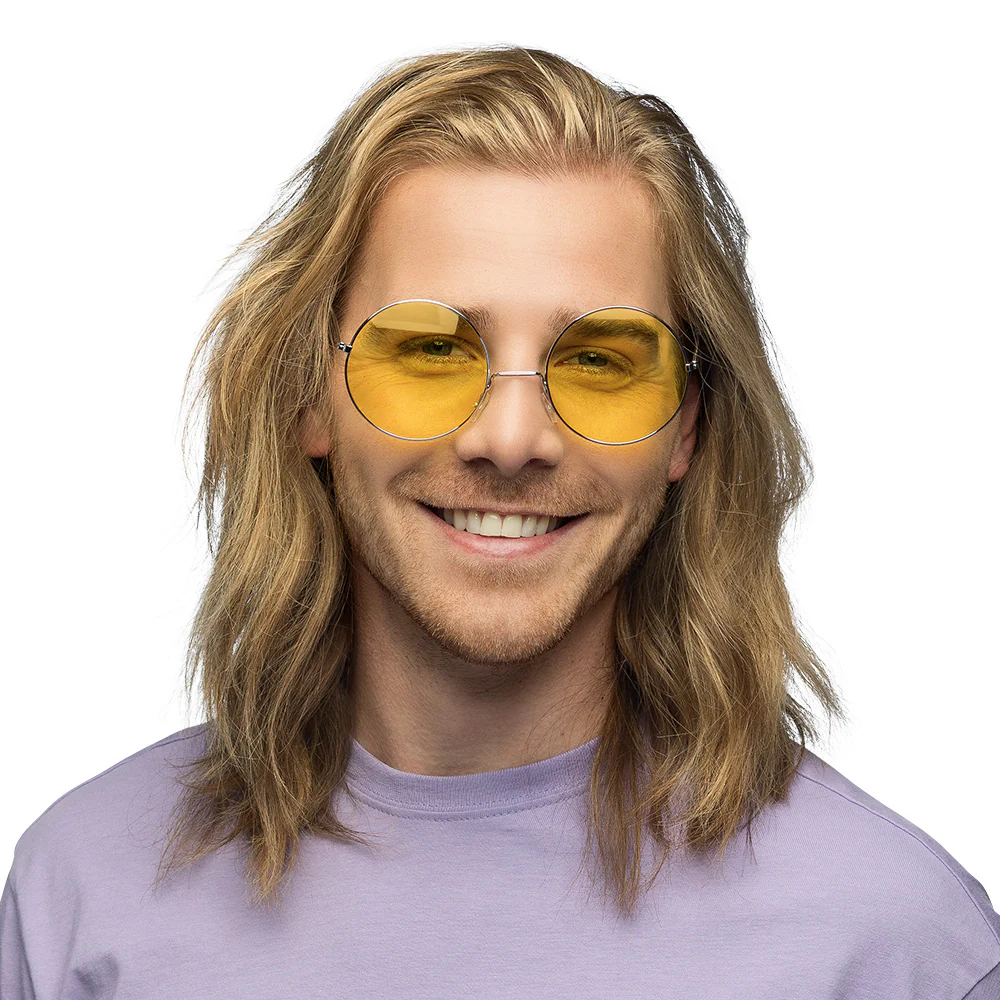 Hippie bril XL geel - Image 2