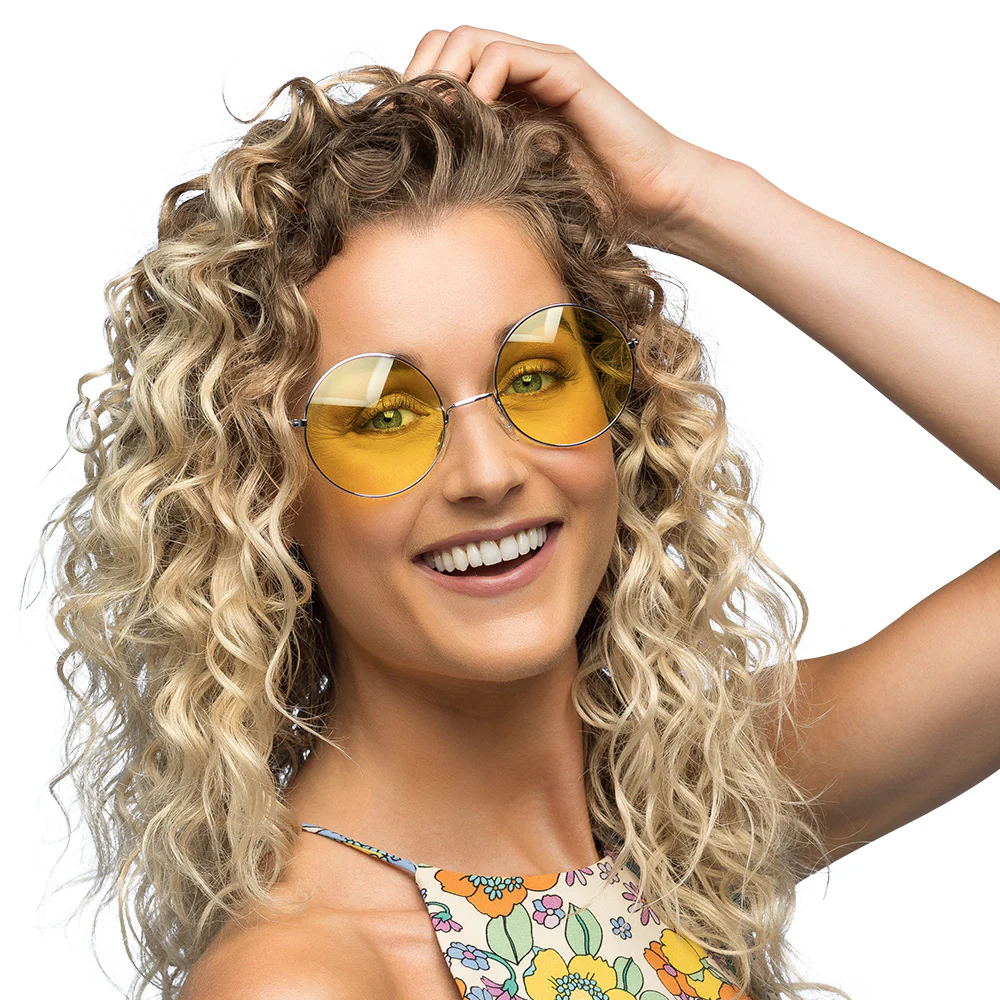 Hippie bril XL geel - Image 3