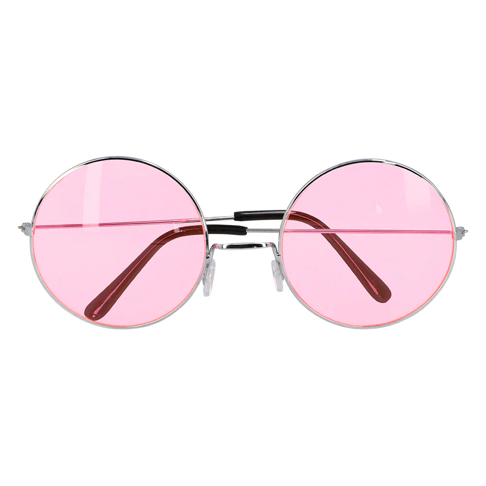 Hippie bril XL roze