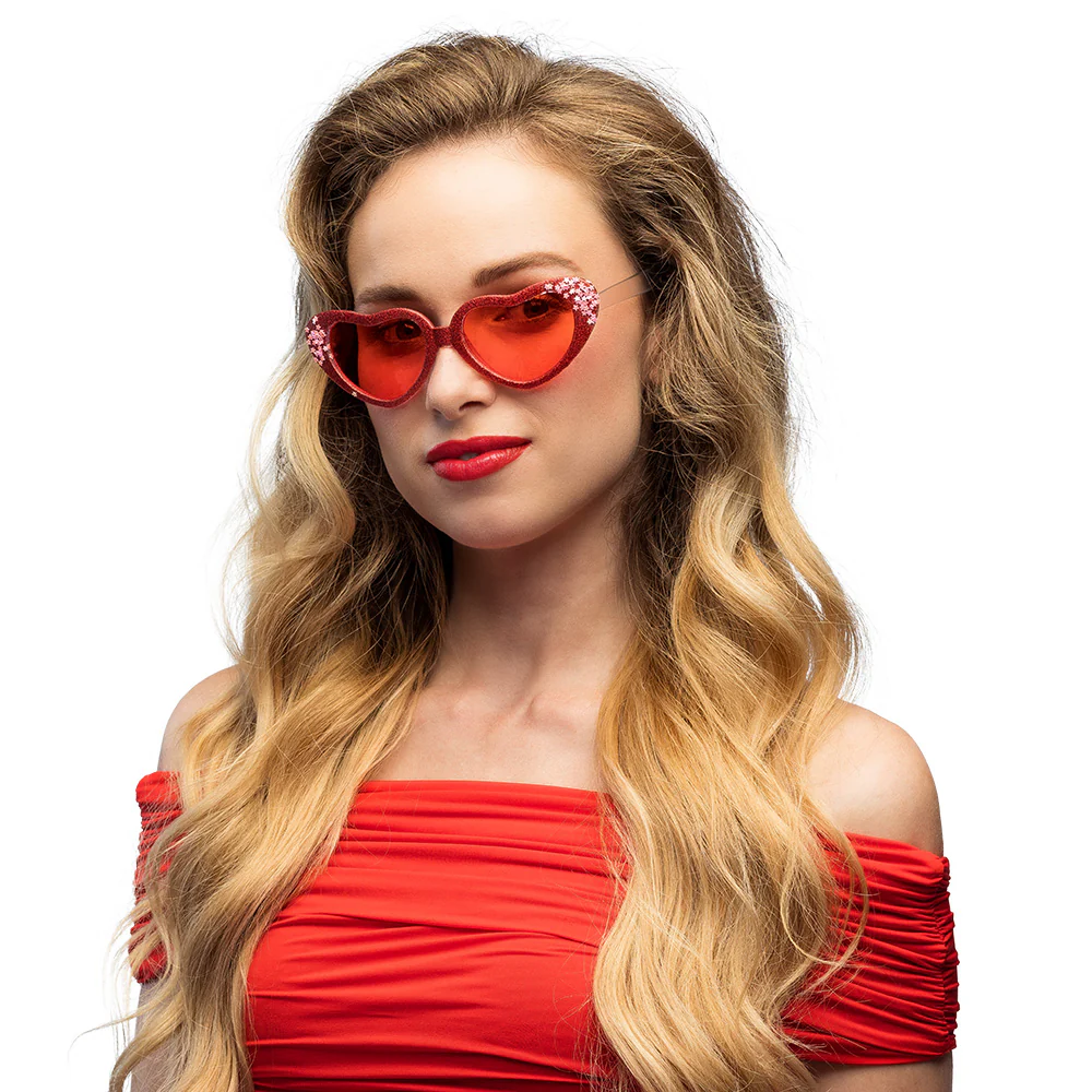 Hartjes bril Love rood - Image 2