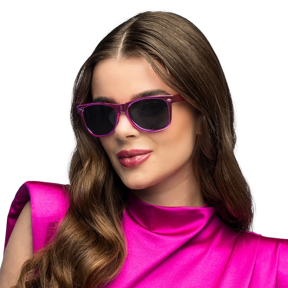 Partybril Metallic roze - Image 2