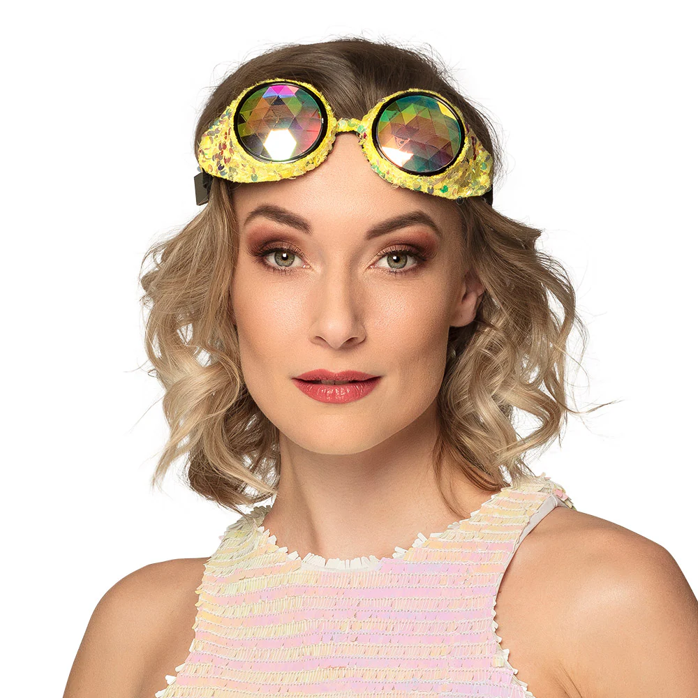 Steampunk bril Mirage goud - Image 4