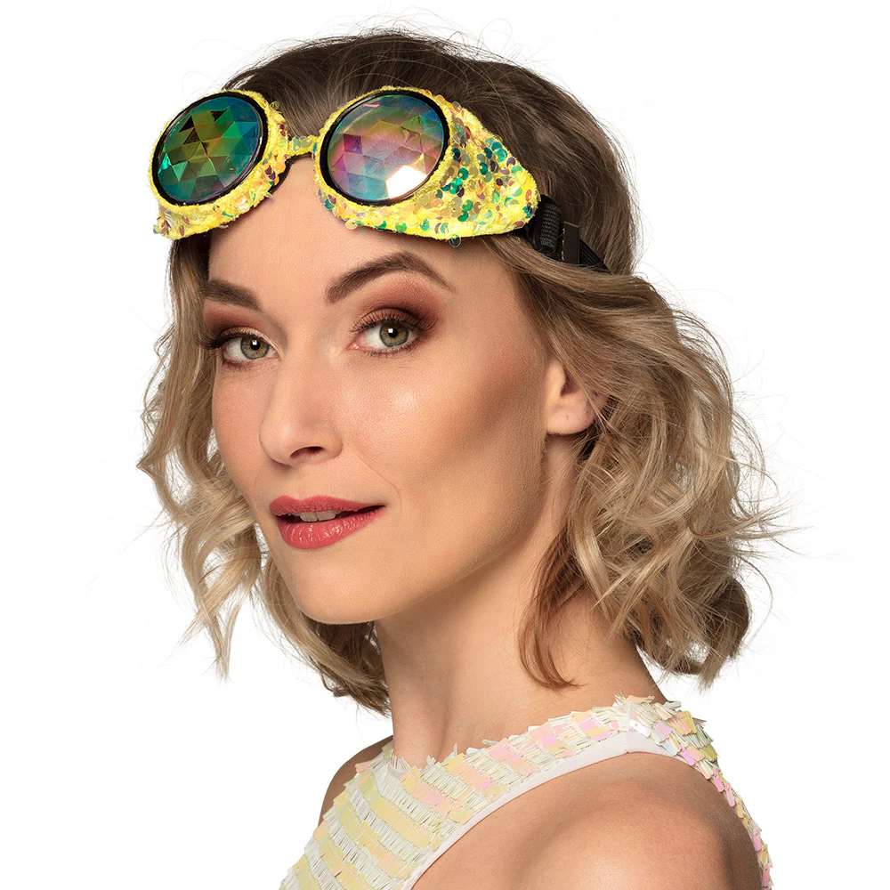 Steampunk bril Mirage goud - Image 5