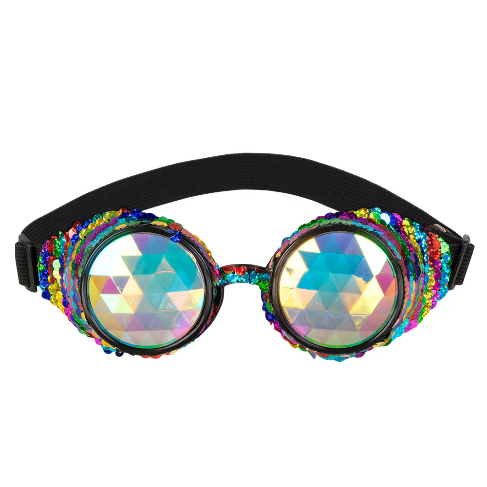 Steampunk bril Mirage regenboog