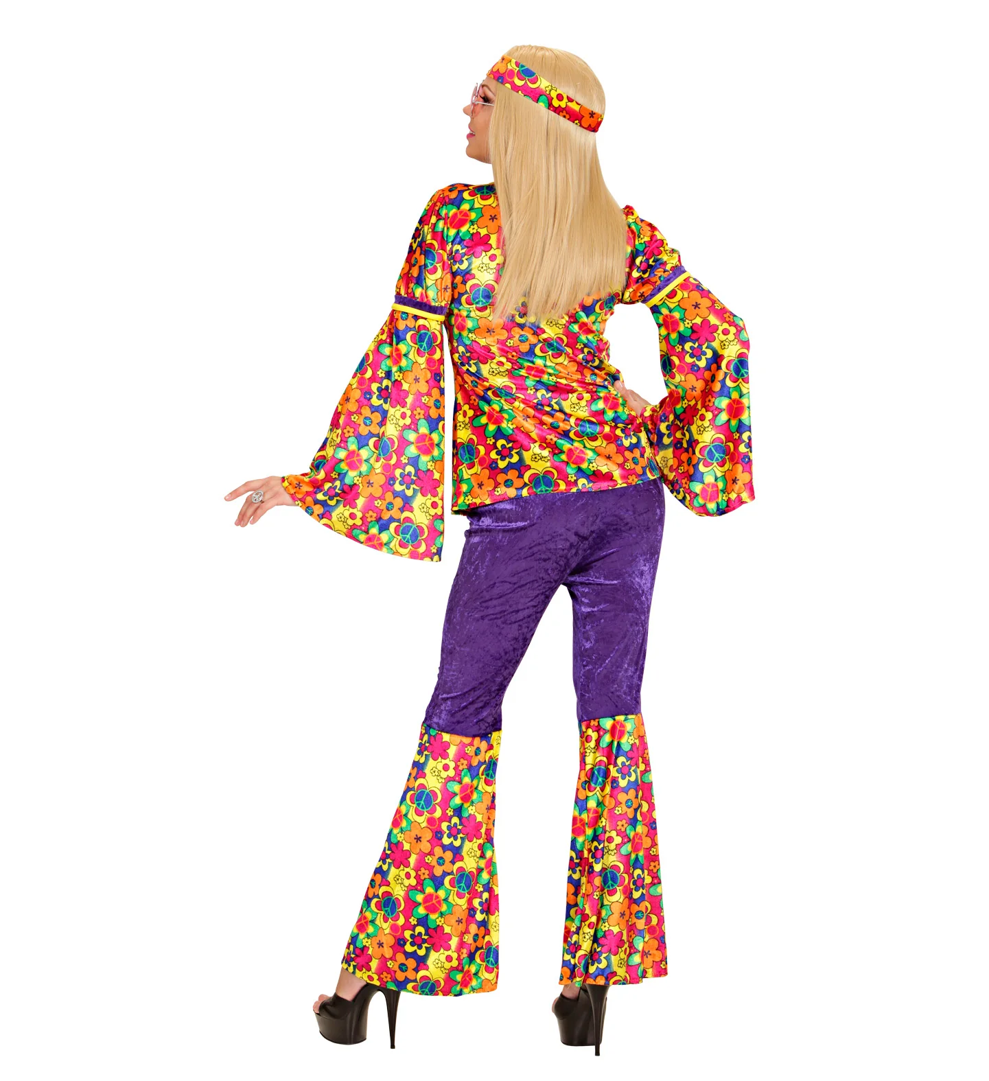 Hippie pak bloemen motief dames - Image 3