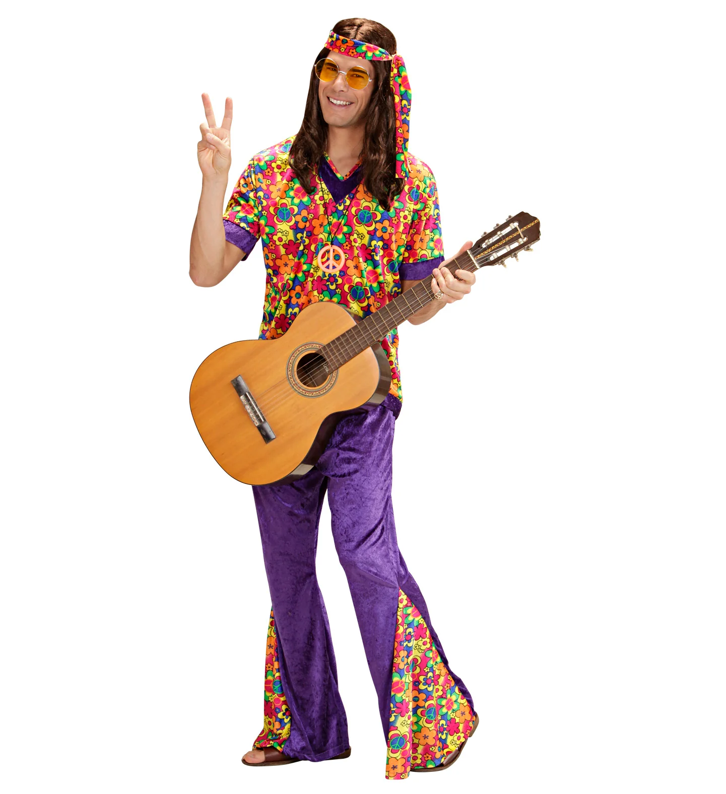 Hippie pak bloemen motief man - Image 2