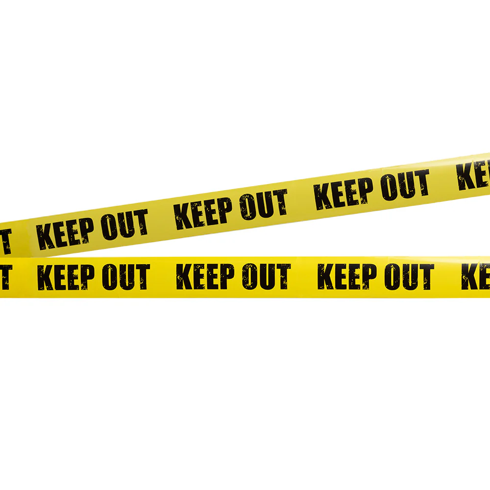 PE afzetlint 'Keep out'