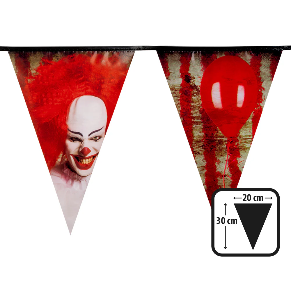 PE vlaggenlijn Horror clown - Image 2