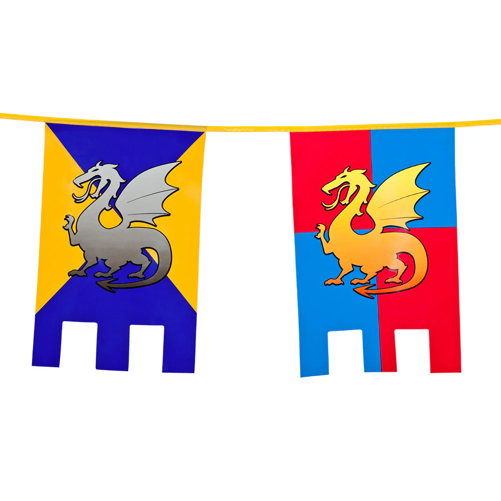 PE vlaggenlijn Knights & dragons