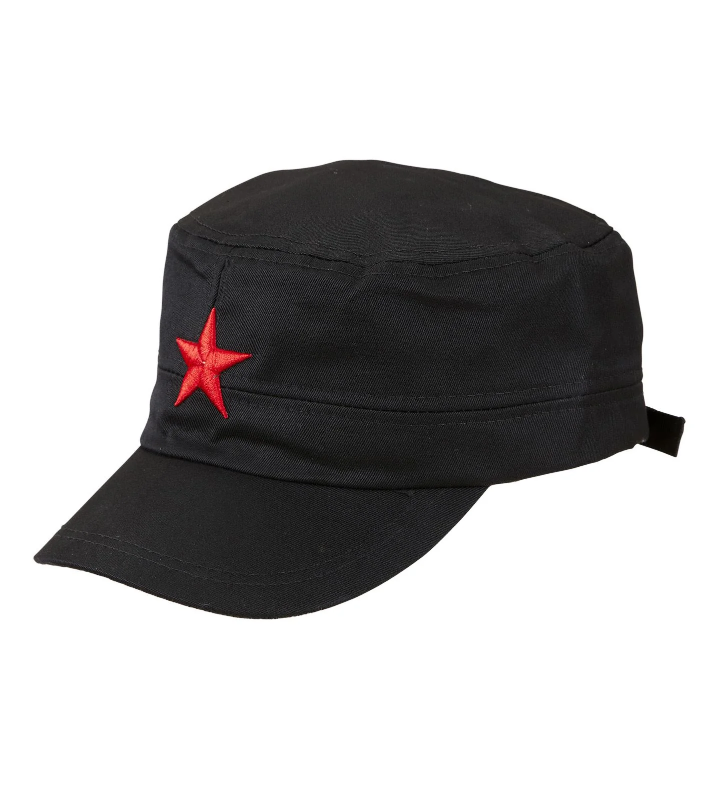 Pet communist zwart met rode ster