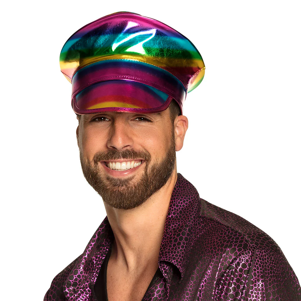 Regenboog kapitein pet glimmend - Image 3