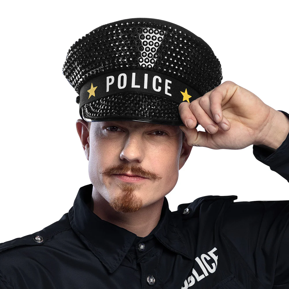 Politiepet 'POLICE' sparkle - Image 3