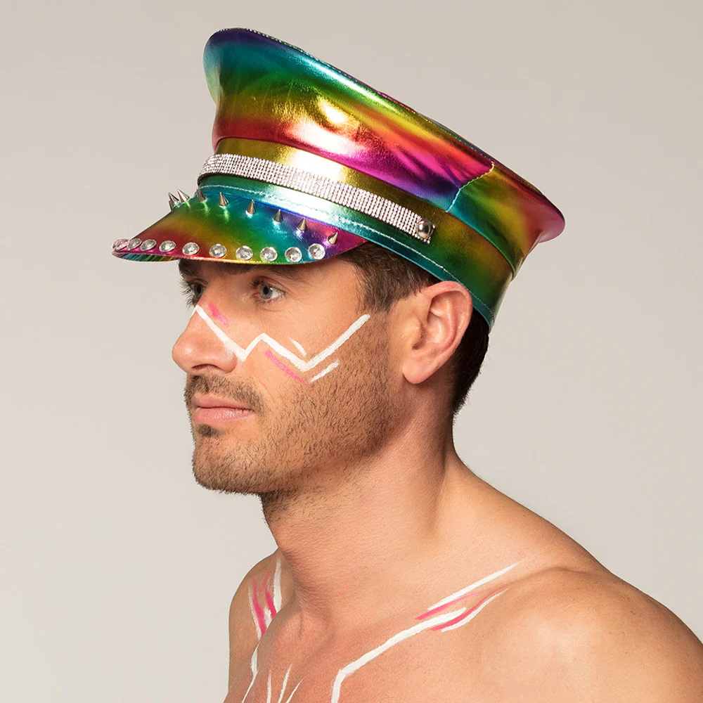 Regenboog pet glimmend strass - Image 5