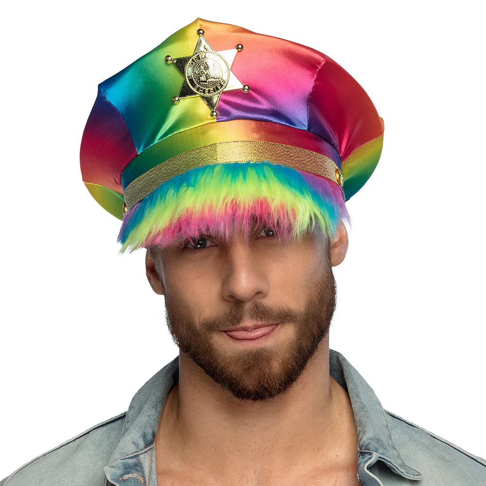 Regenbooghoed met plushe - Image 3
