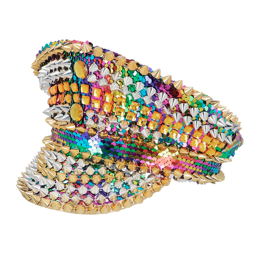 Regenboog pet Pride met studs