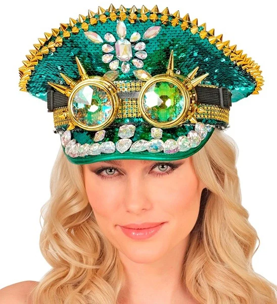 Pet steampunk met kaleidoscoop bril hoed Gers - Image 2