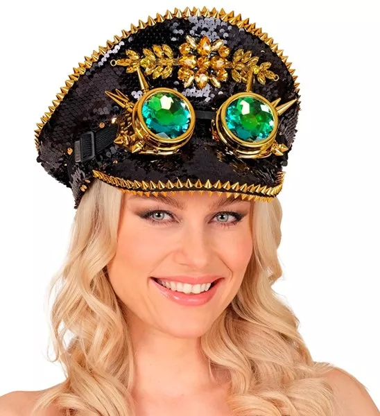 Pet steampunk met kaleidoscoop bril hoed Guus - Image 3