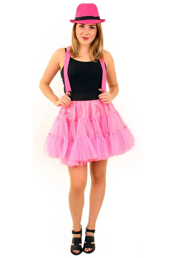 Roze petticoat  3 laags