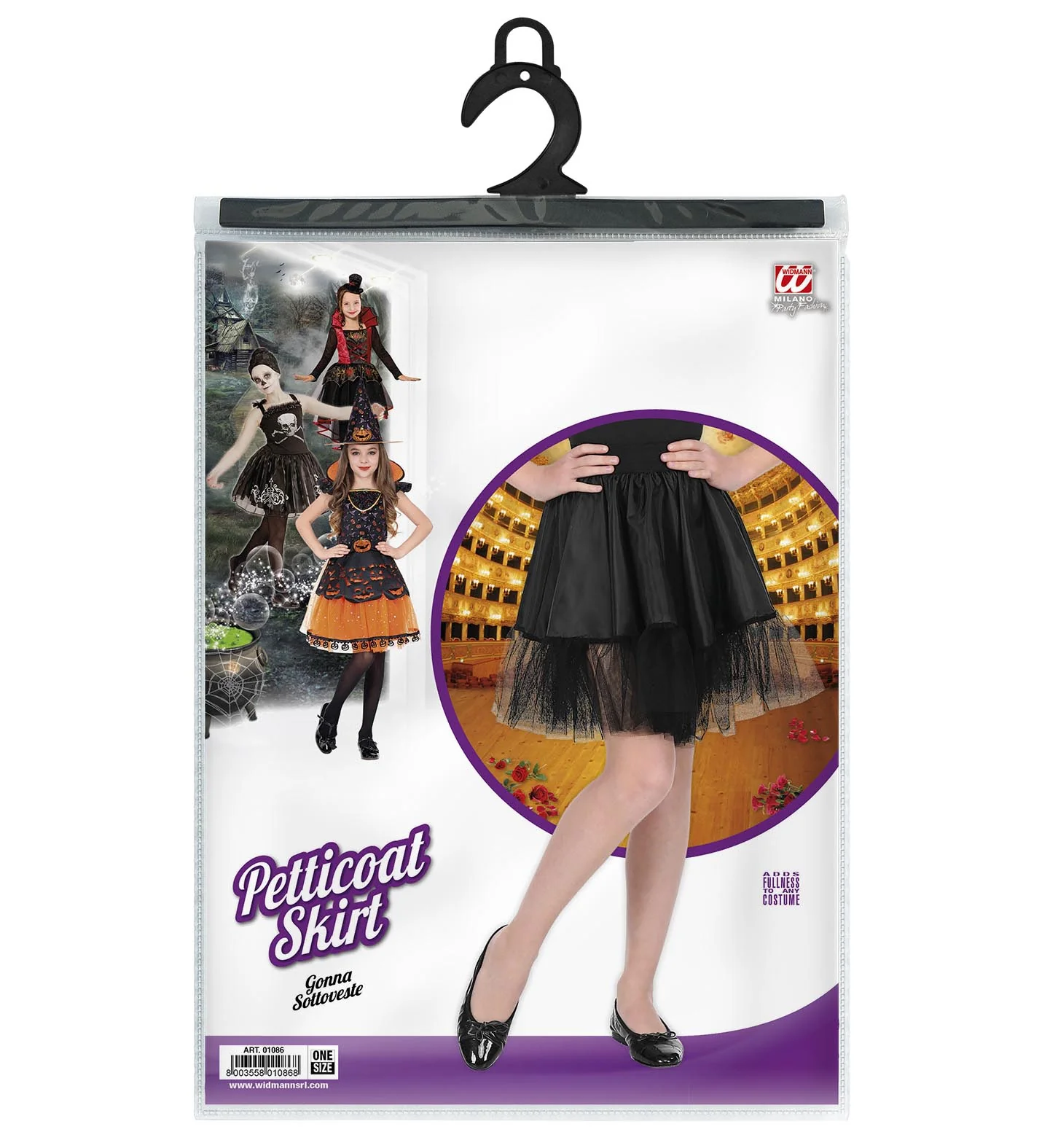 Zwarte petticoat kind one size - Image 3