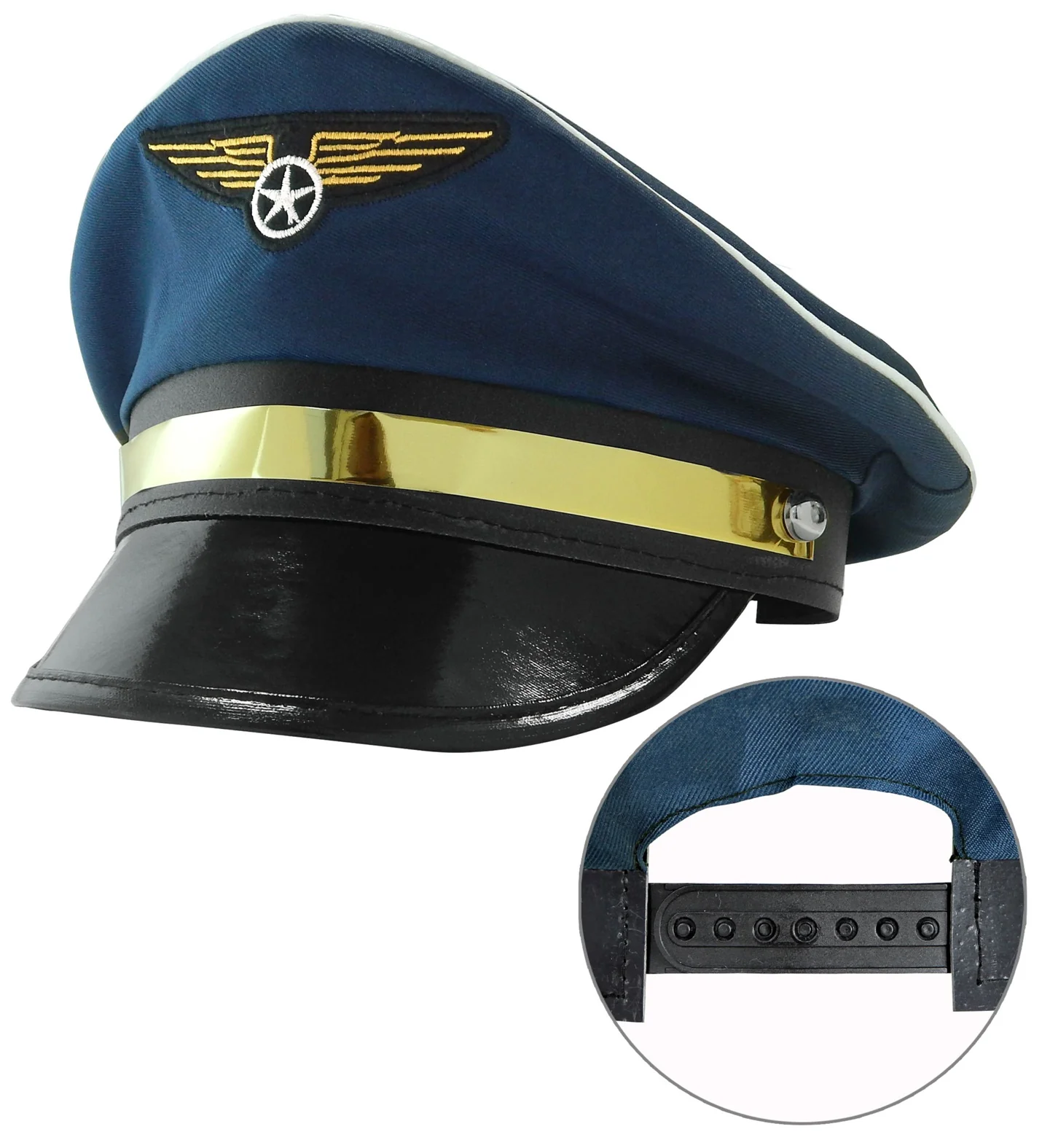 Pilotenhoed blauw - Image 2