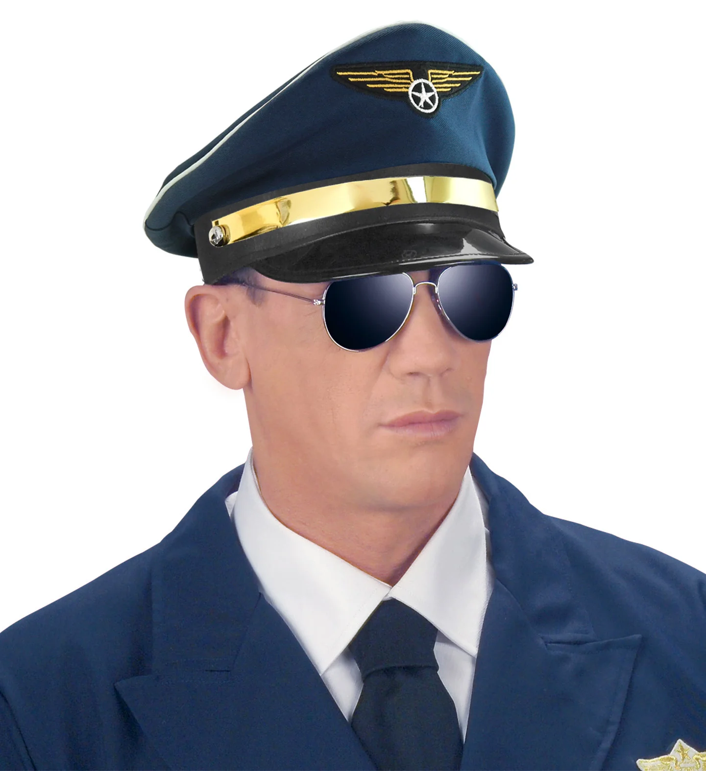 Pilotenhoed blauw - Image 3