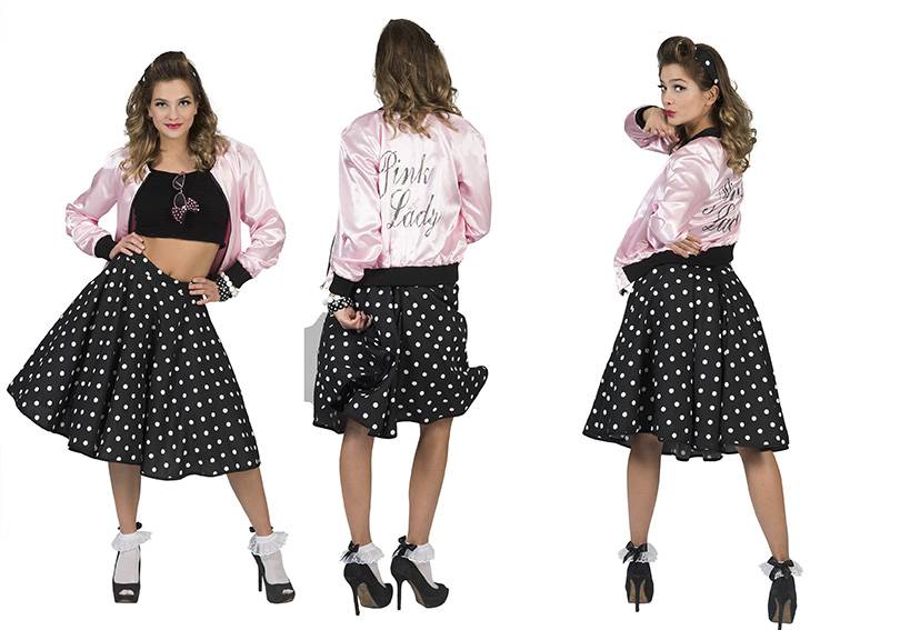 Roze Grease jasje Pink lady - Image 4