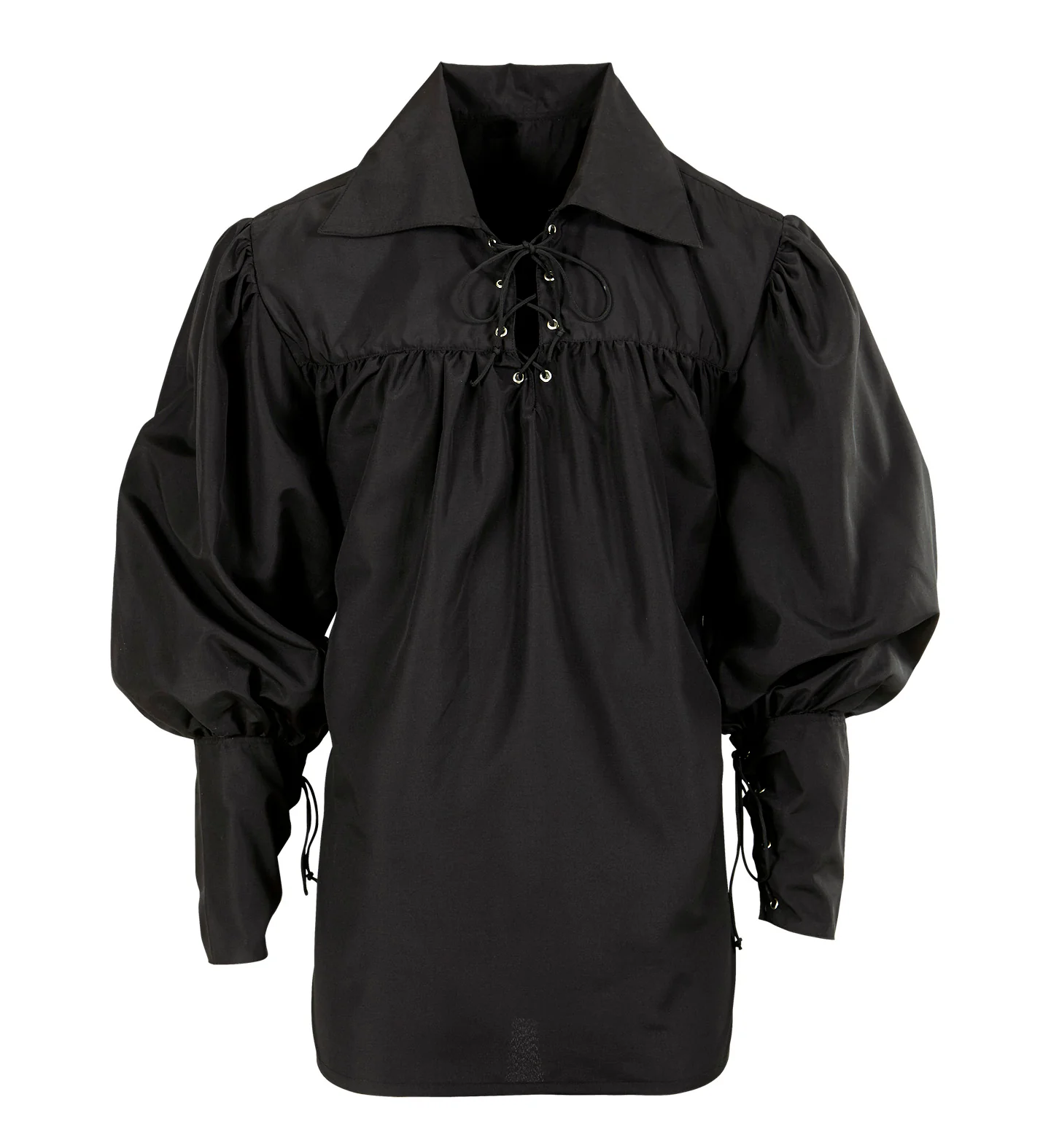 Piraten blouse in zwart