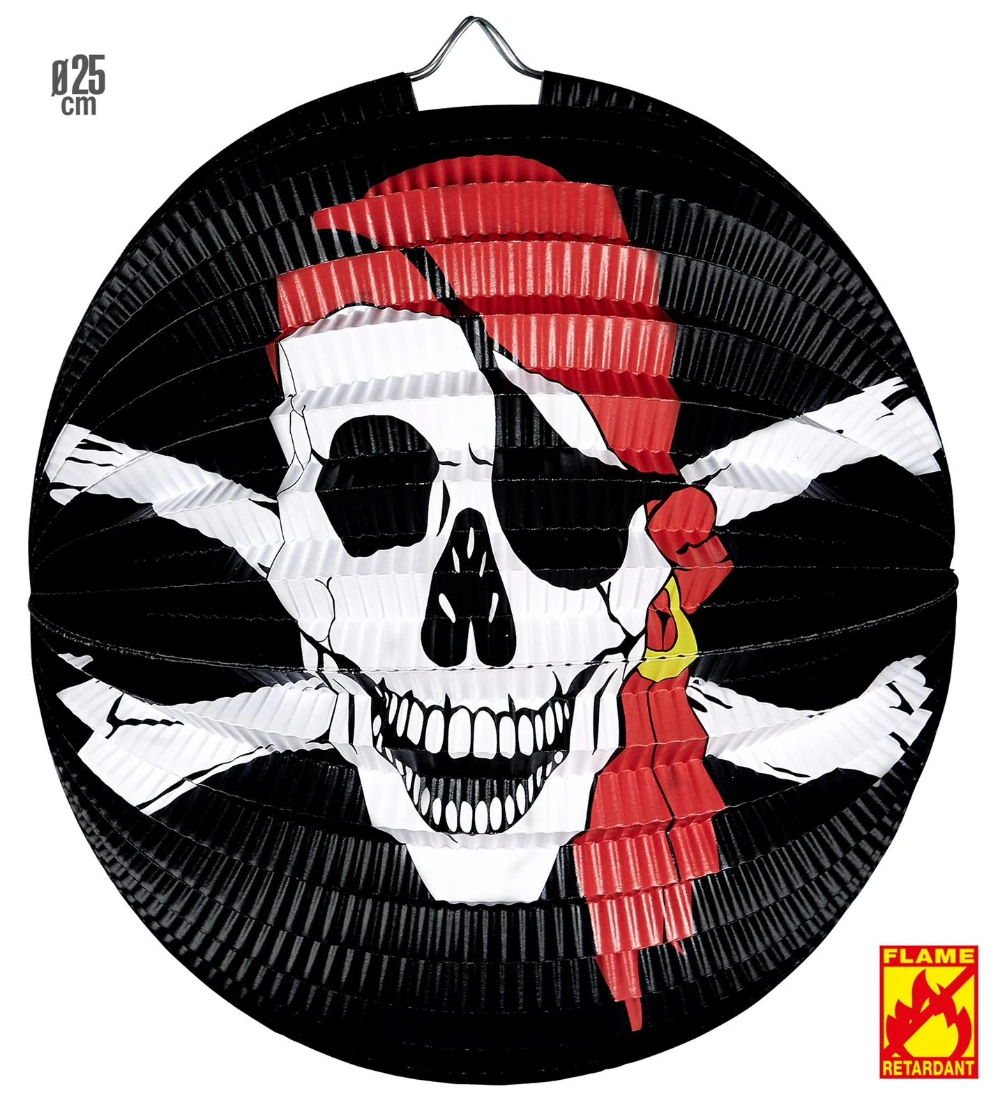 Piraten schedel decoratie van papier - Image 3
