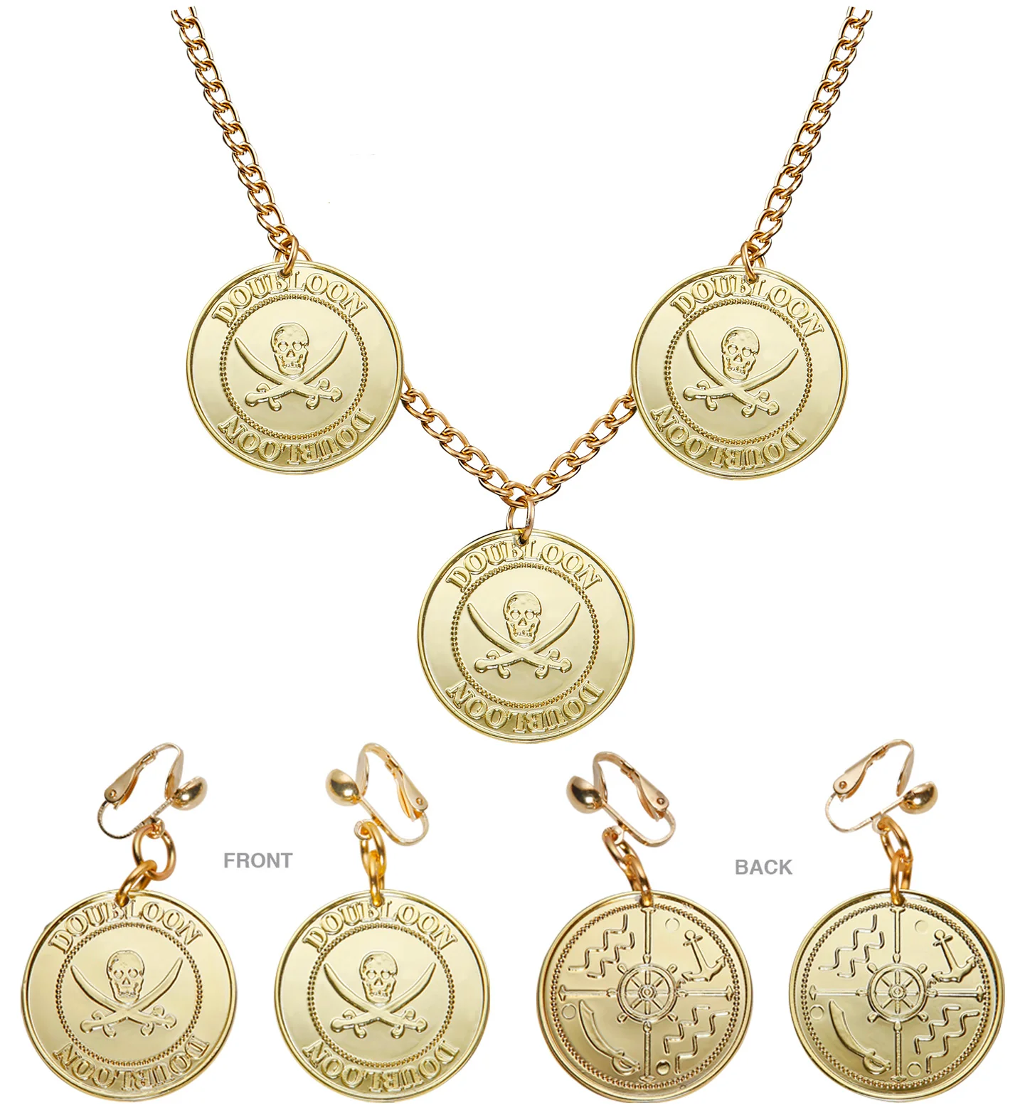 Piraten ketting en oorbellen - Image 2