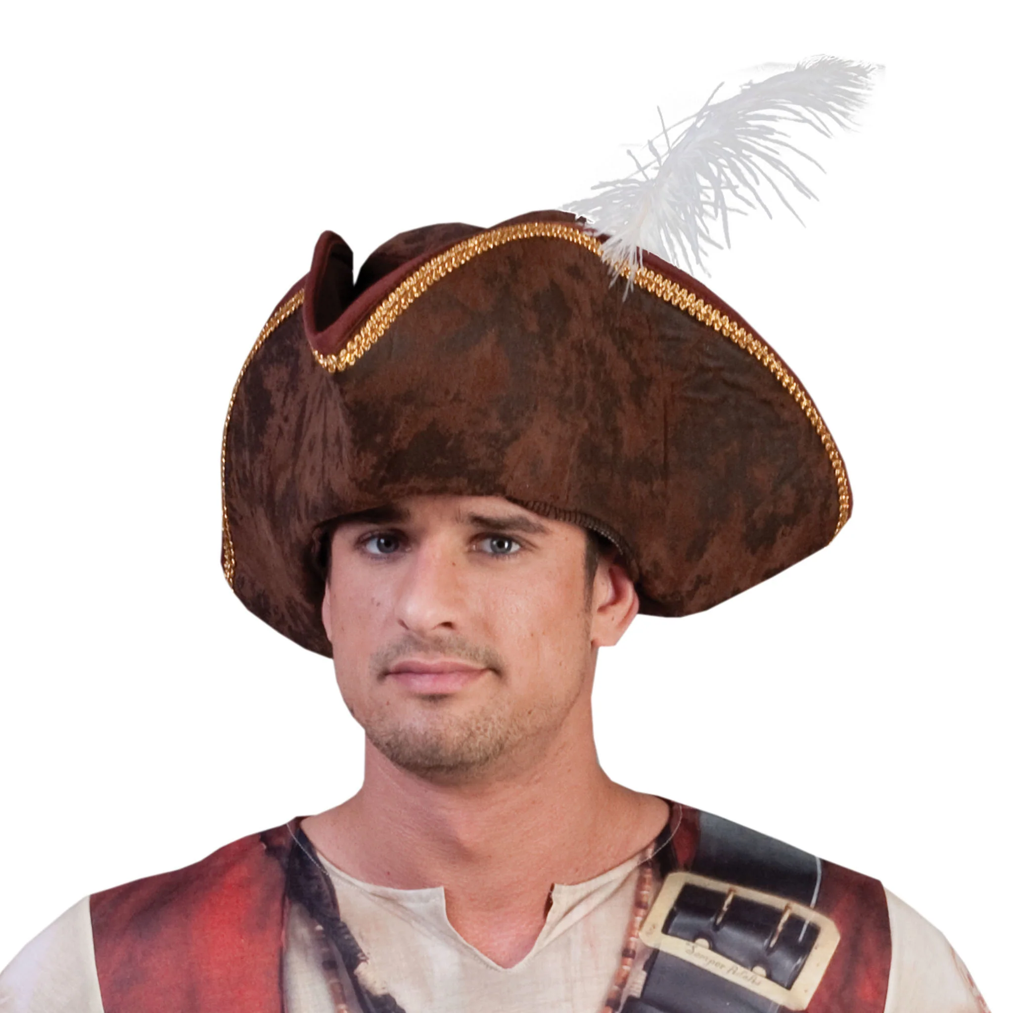 Piratenhoed Stefan met veer