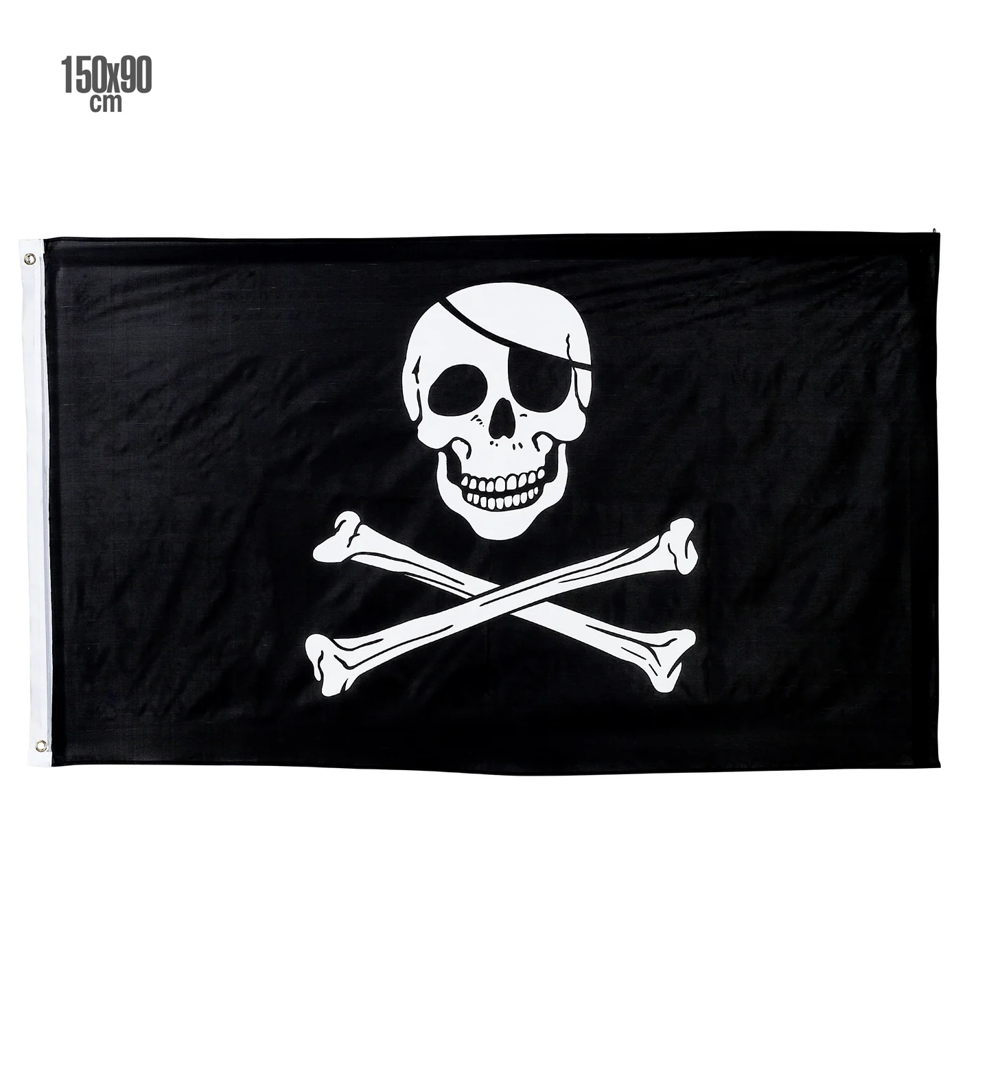 Zwarte piratenvlag doodshoofd - Image 2
