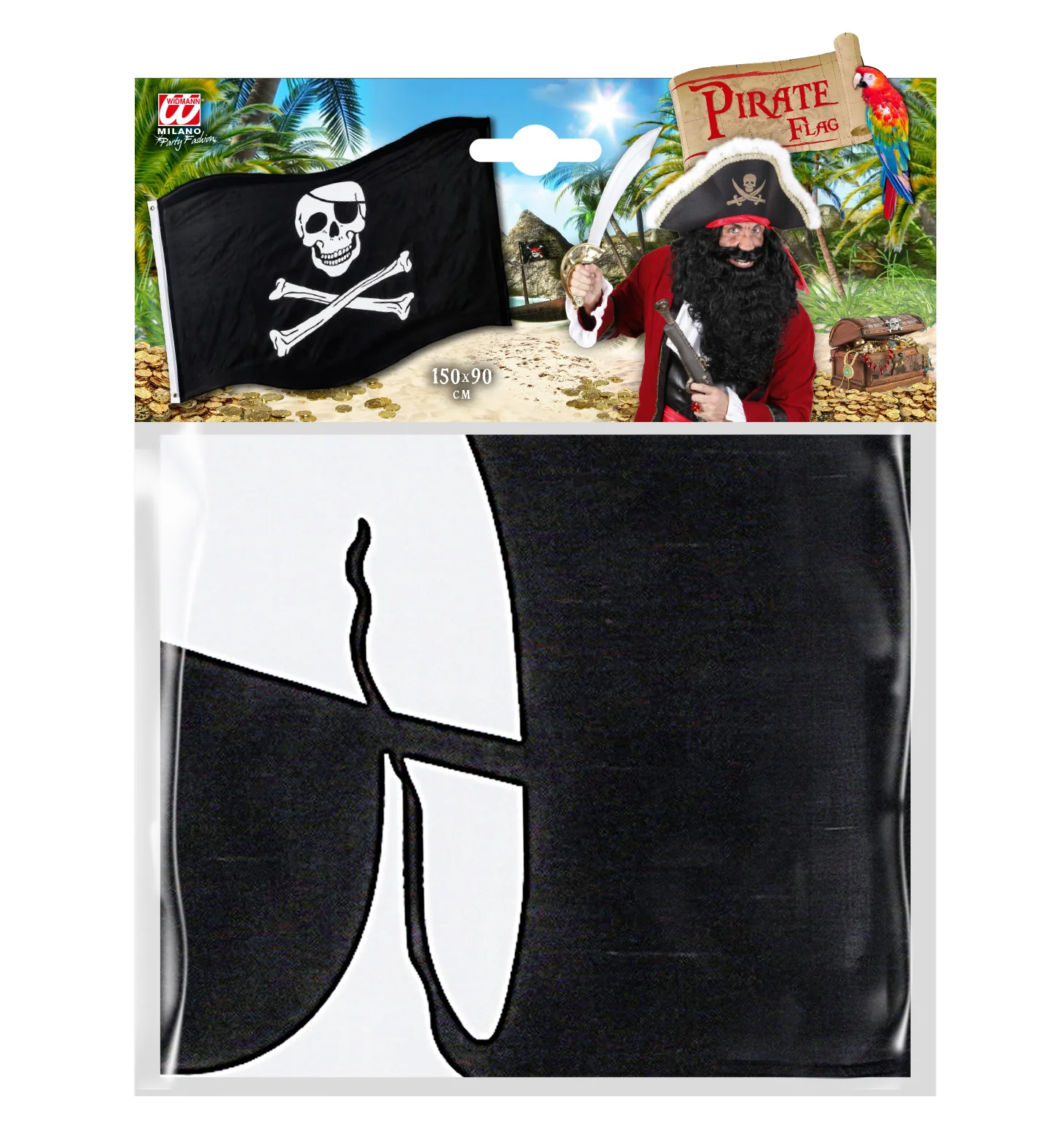 Zwarte piratenvlag doodshoofd - Image 3