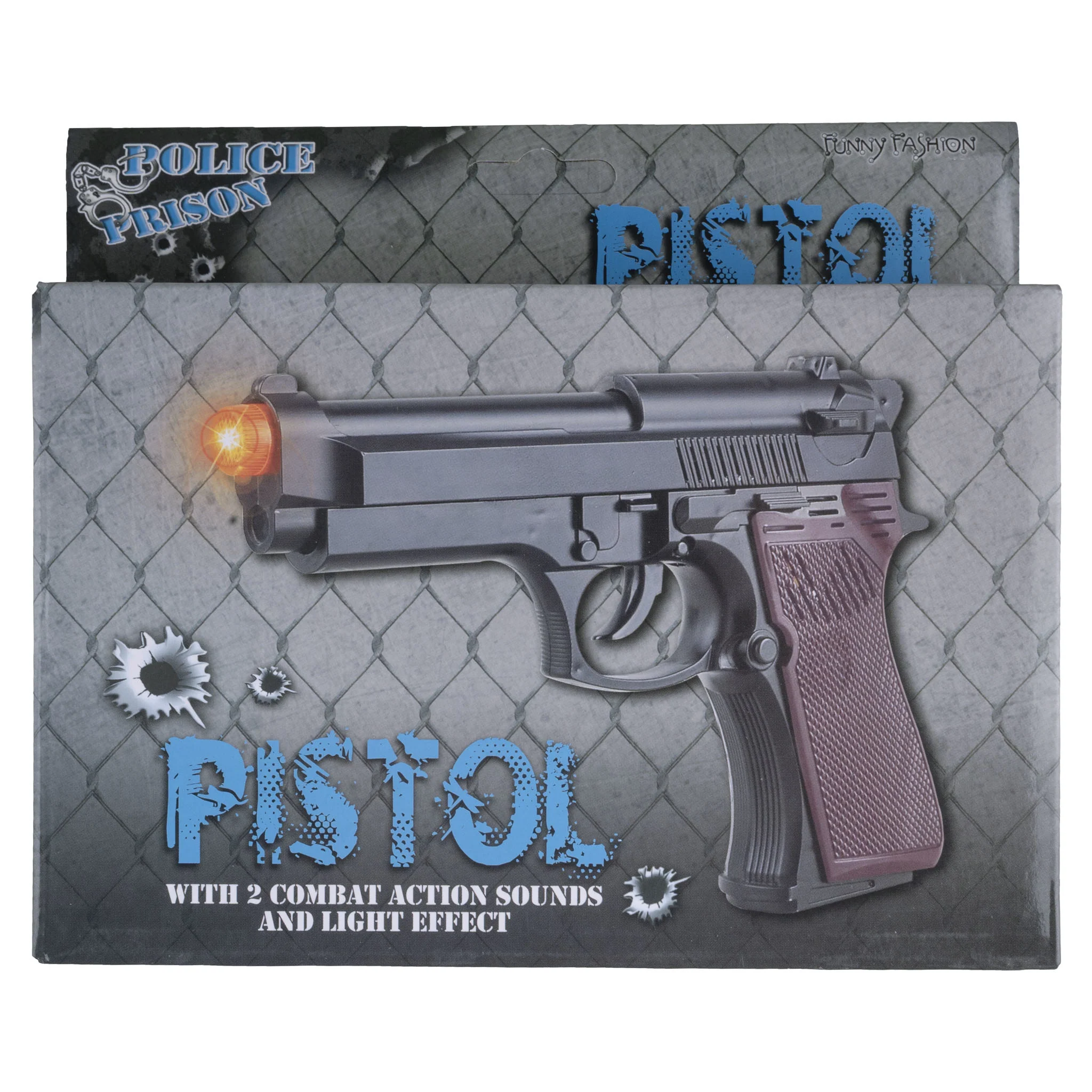 Pistool Zwart met licht en geluid - Image 2