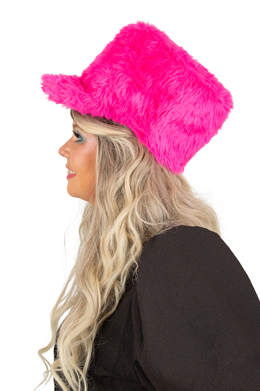 Pluche fanfare hoed harmonie roze 15 cm - Image 2