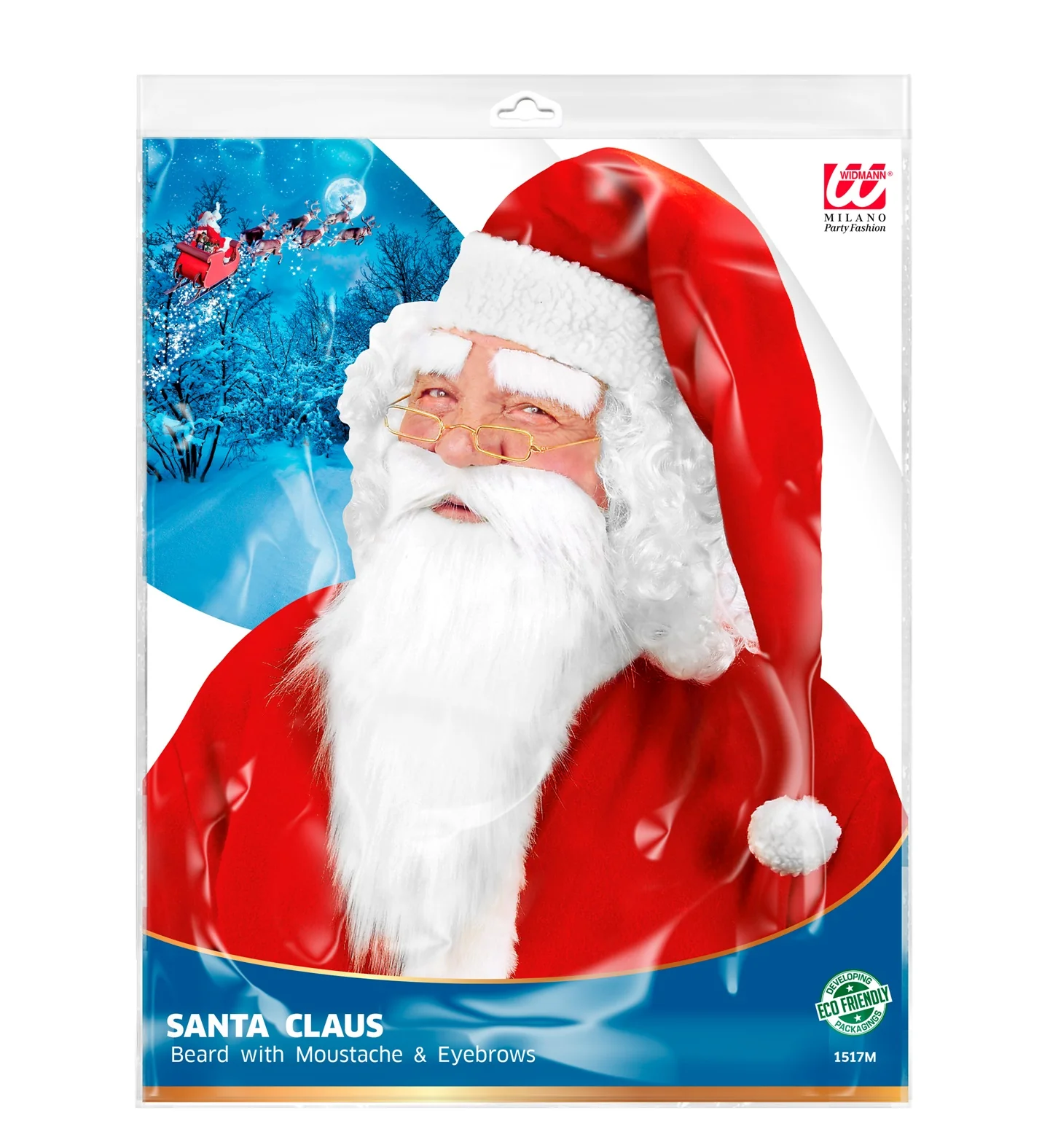 Pluche kerstman baardset - Image 3