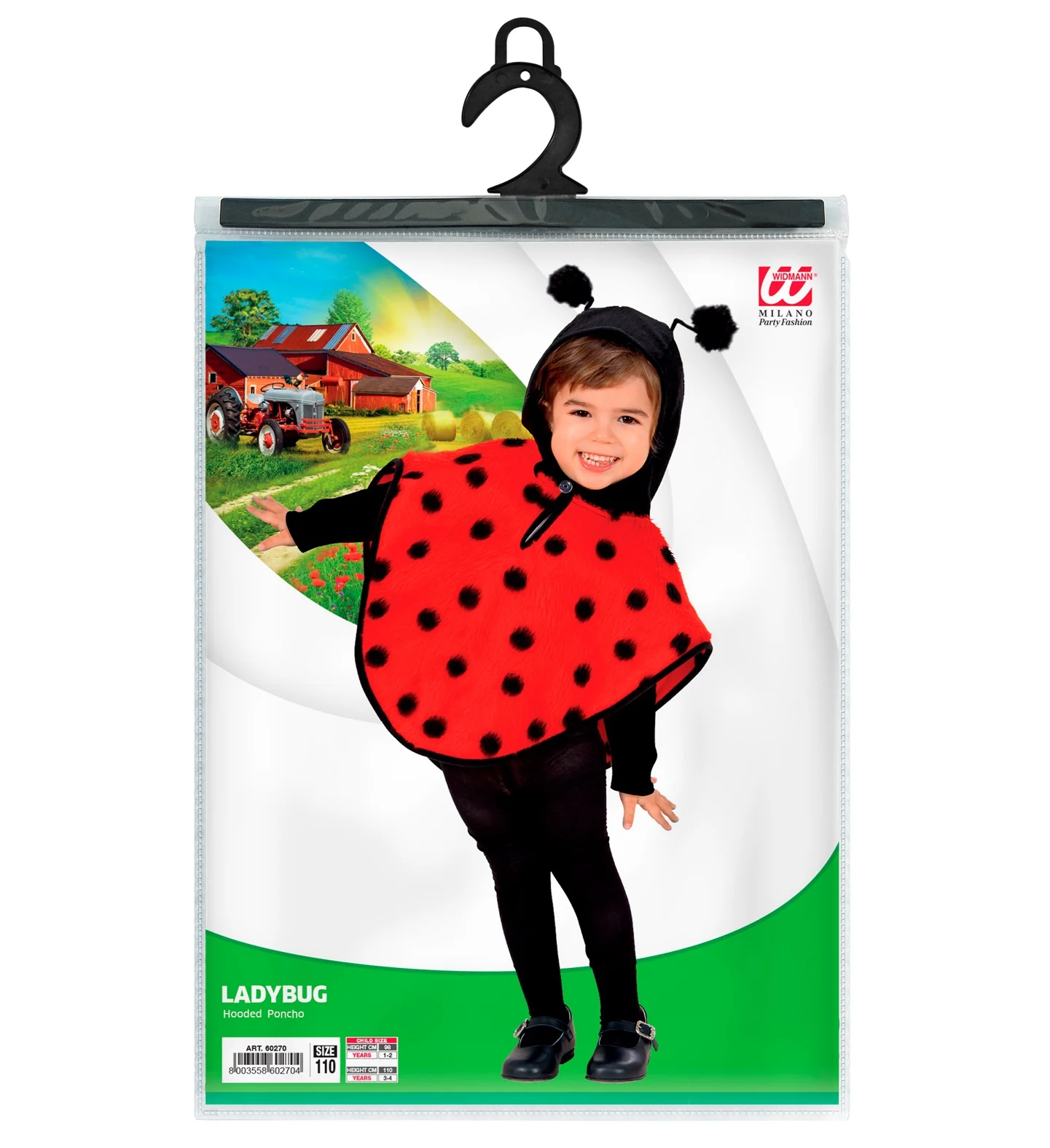 Lieveheersbeestje poncho kinderen - Image 2