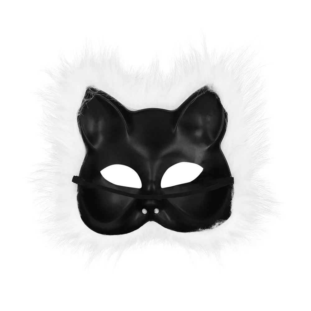Pluchen masker witte kat - Image 3