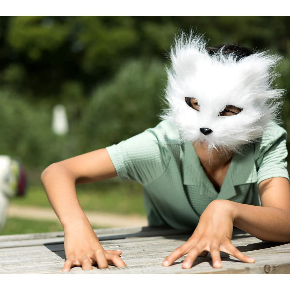 Pluchen masker witte kat - Image 4