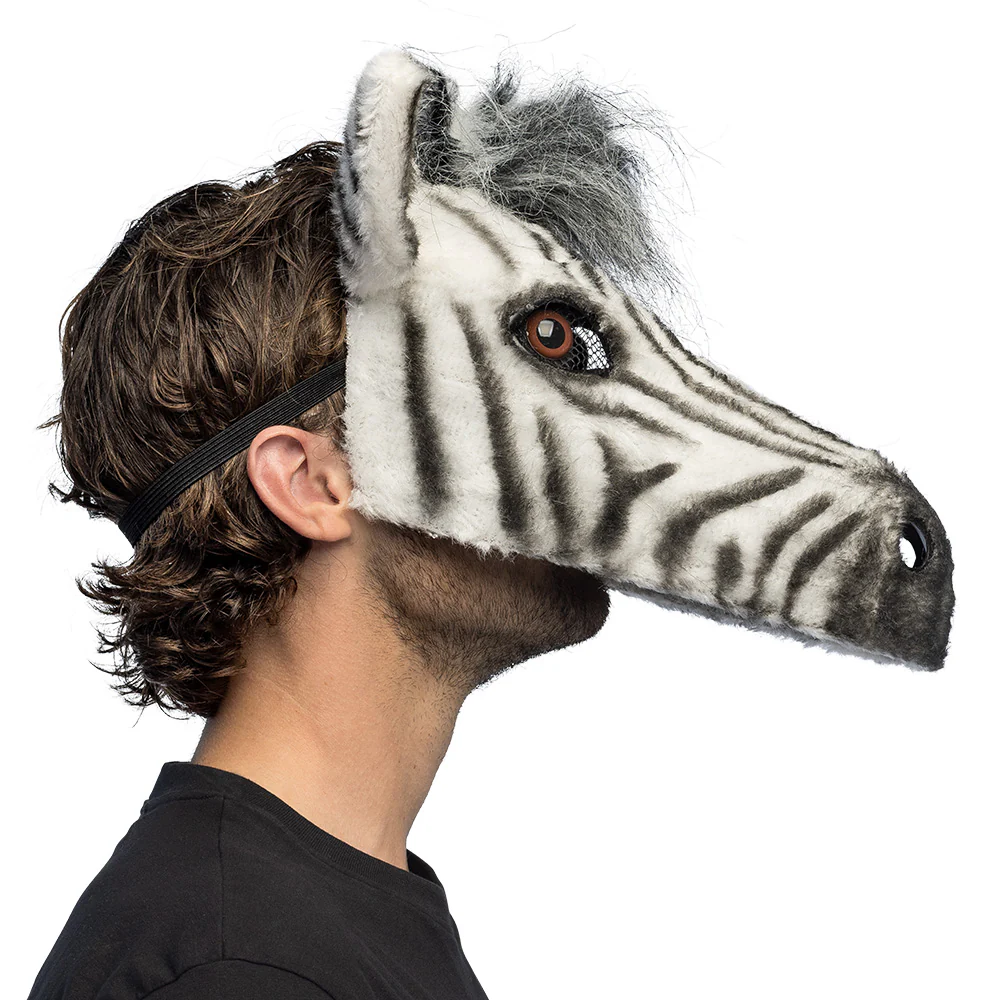 Pluchen masker Zebra - Image 5