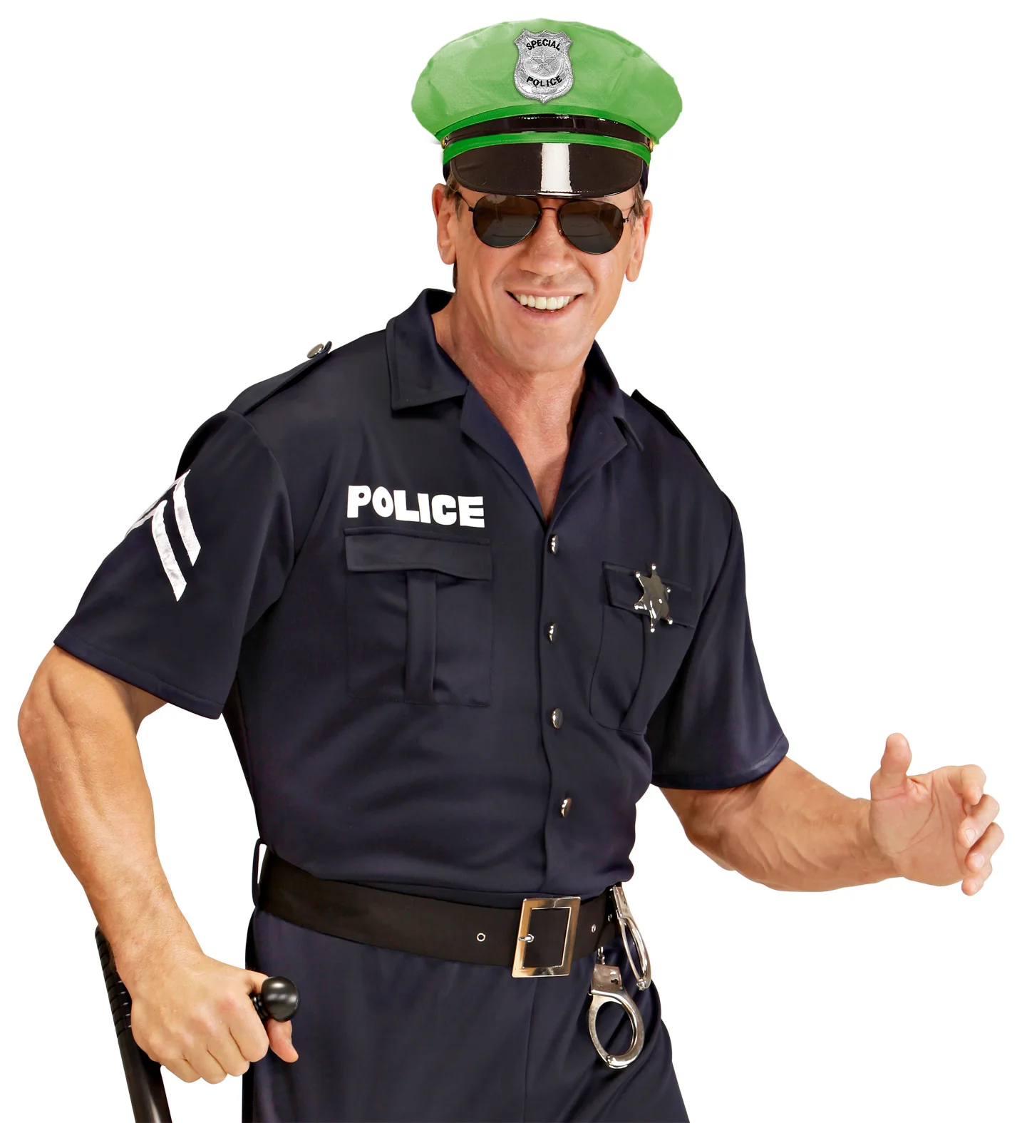 Politiepet neon groen - Image 2