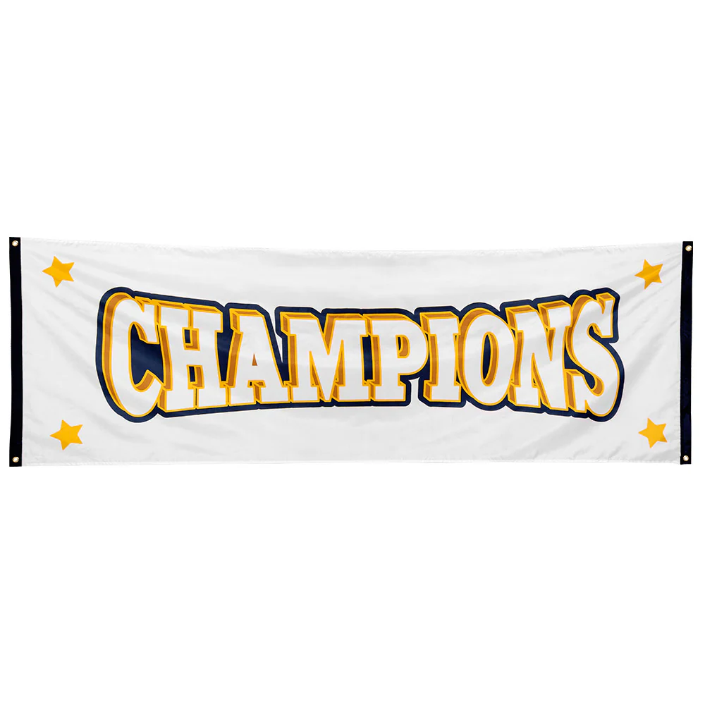 Polyester banner 'Champions'