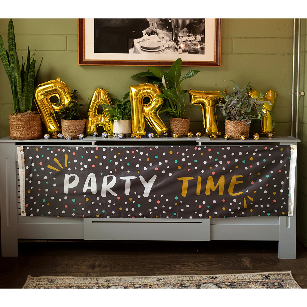 Polyester banner 'Party time' - Image 2