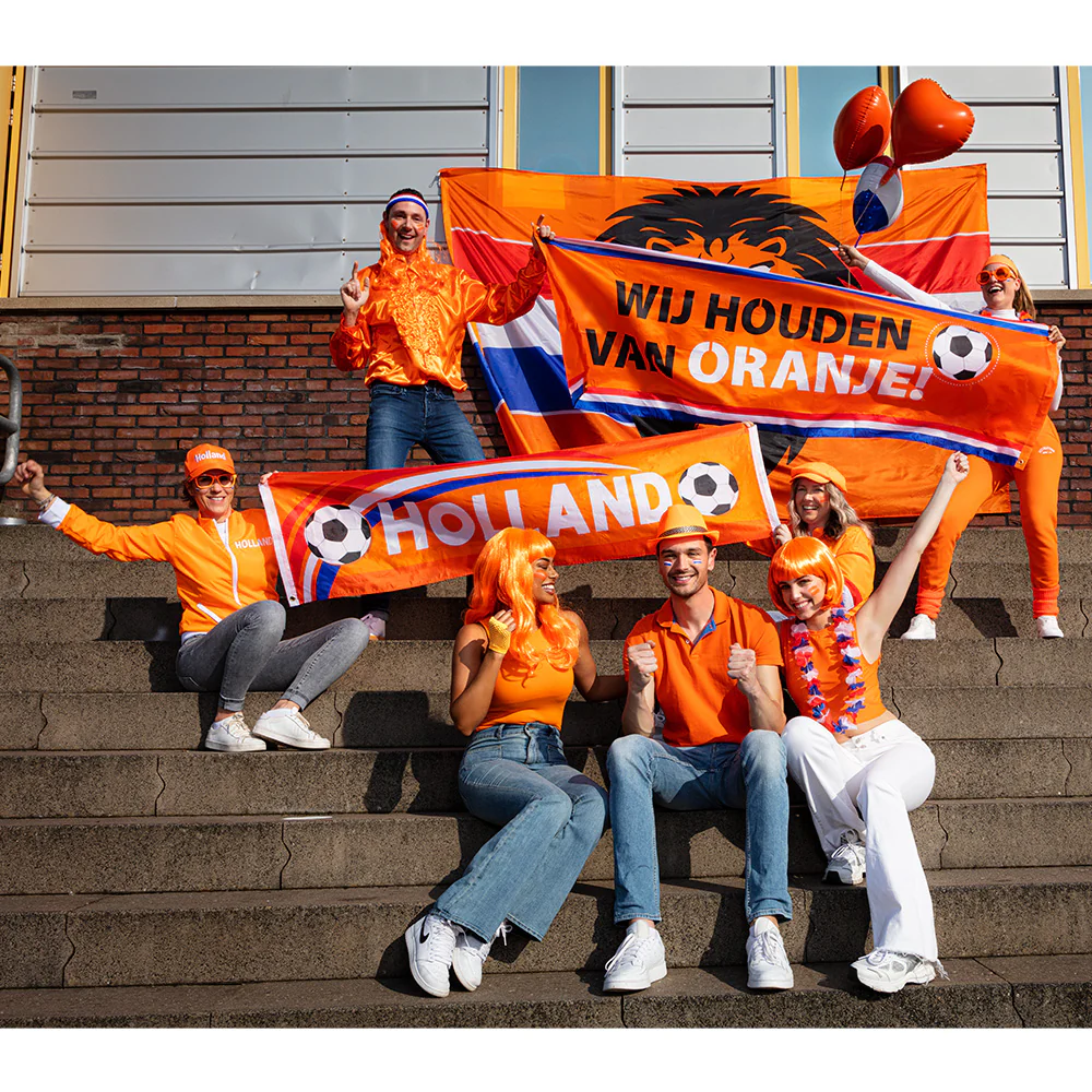 Polyester reuzenvlag Brullende leeuw - Image 4