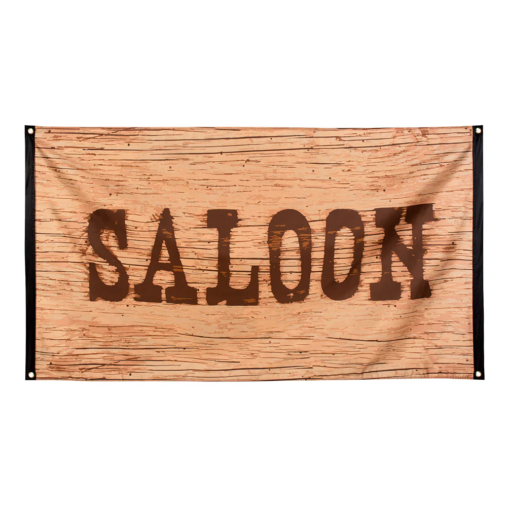 Polyester vlag Wild West 'Saloon'
