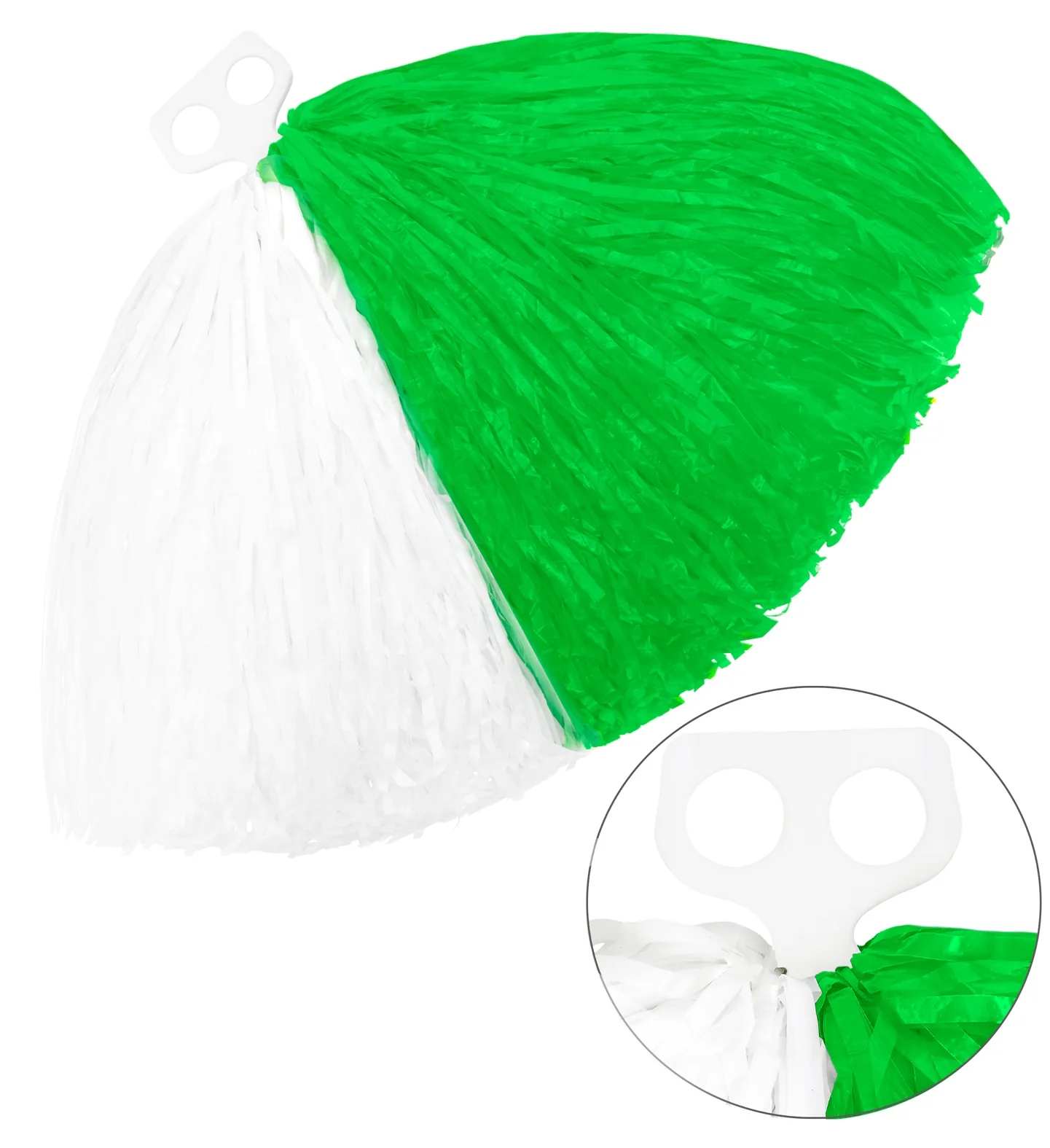 Pom Pom groen met wit cheerleader - Image 2