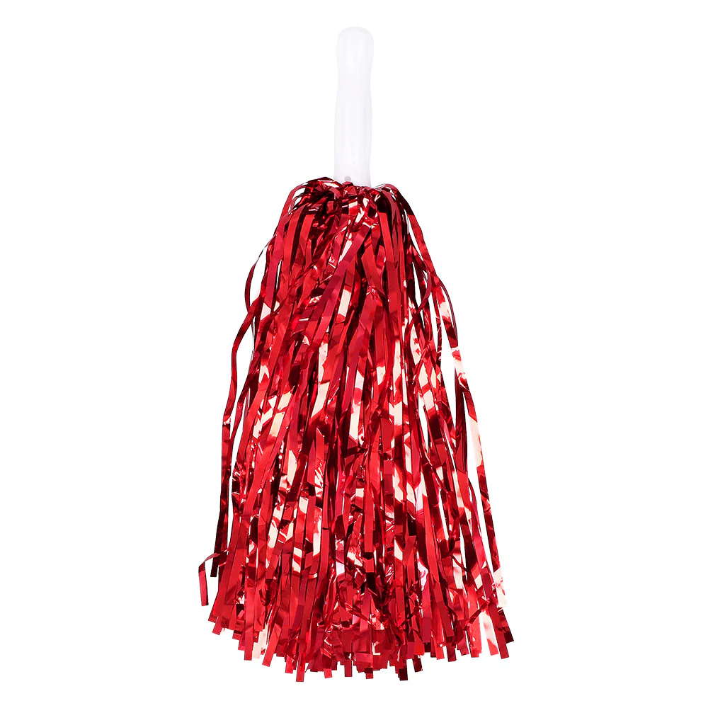 Pompoms Metallic rood