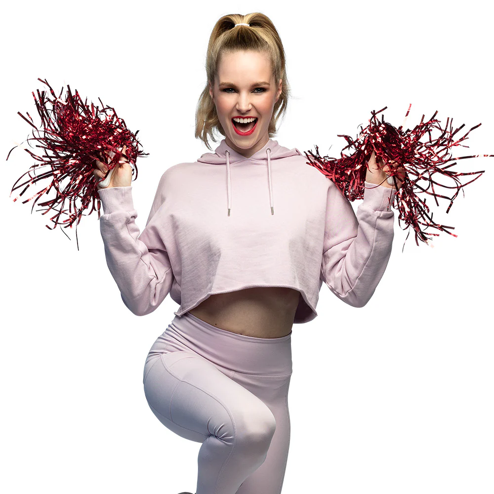 Pompoms Metallic rood - Image 2