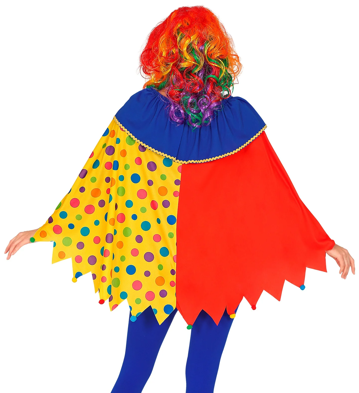 Clown poncho volwassenen - Image 3