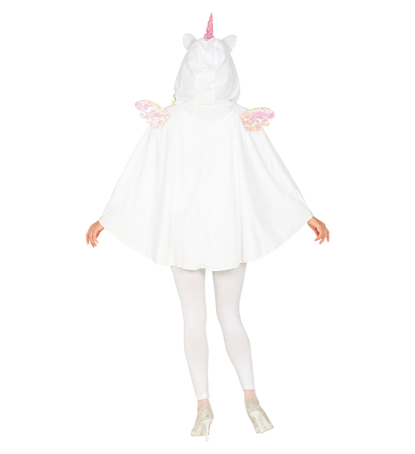 Eenhoorn poncho met muts volwassenen - Image 4